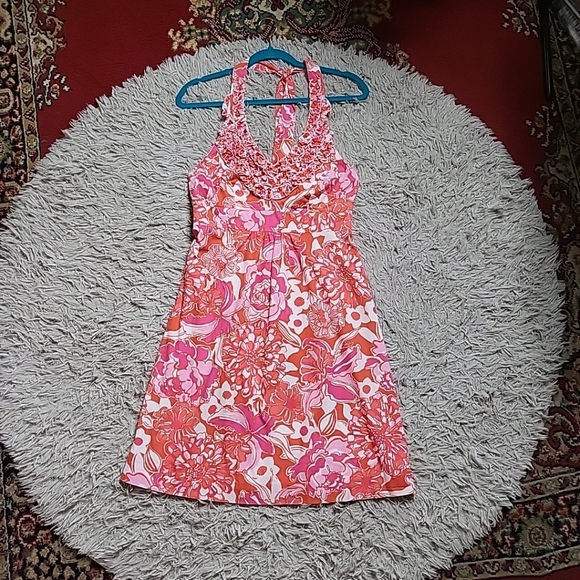 Lilly Pulitzer Dresses & Skirts - Lilly Pulitzer Dress Lillian Ruffle V-neck Floral Print Size 2 Summer Spring ✨️